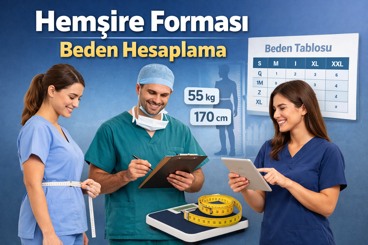 Hemşire Forması Beden Hesaplama: Scrubs Seçiminde Doğru Bedenin Önemi