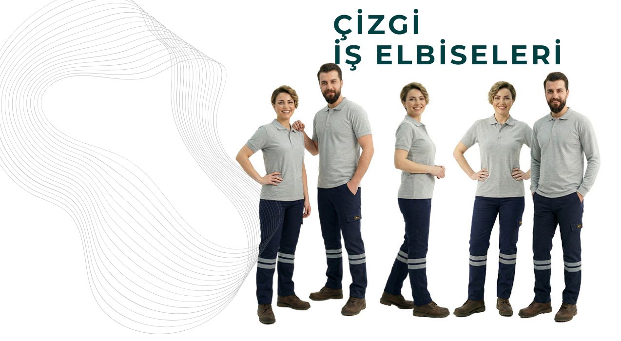 Yeni Üretim İşçi Pantolonu Modelleri | Çizgi Üniforma Reflektörlü Gabardin İş Pantolonu