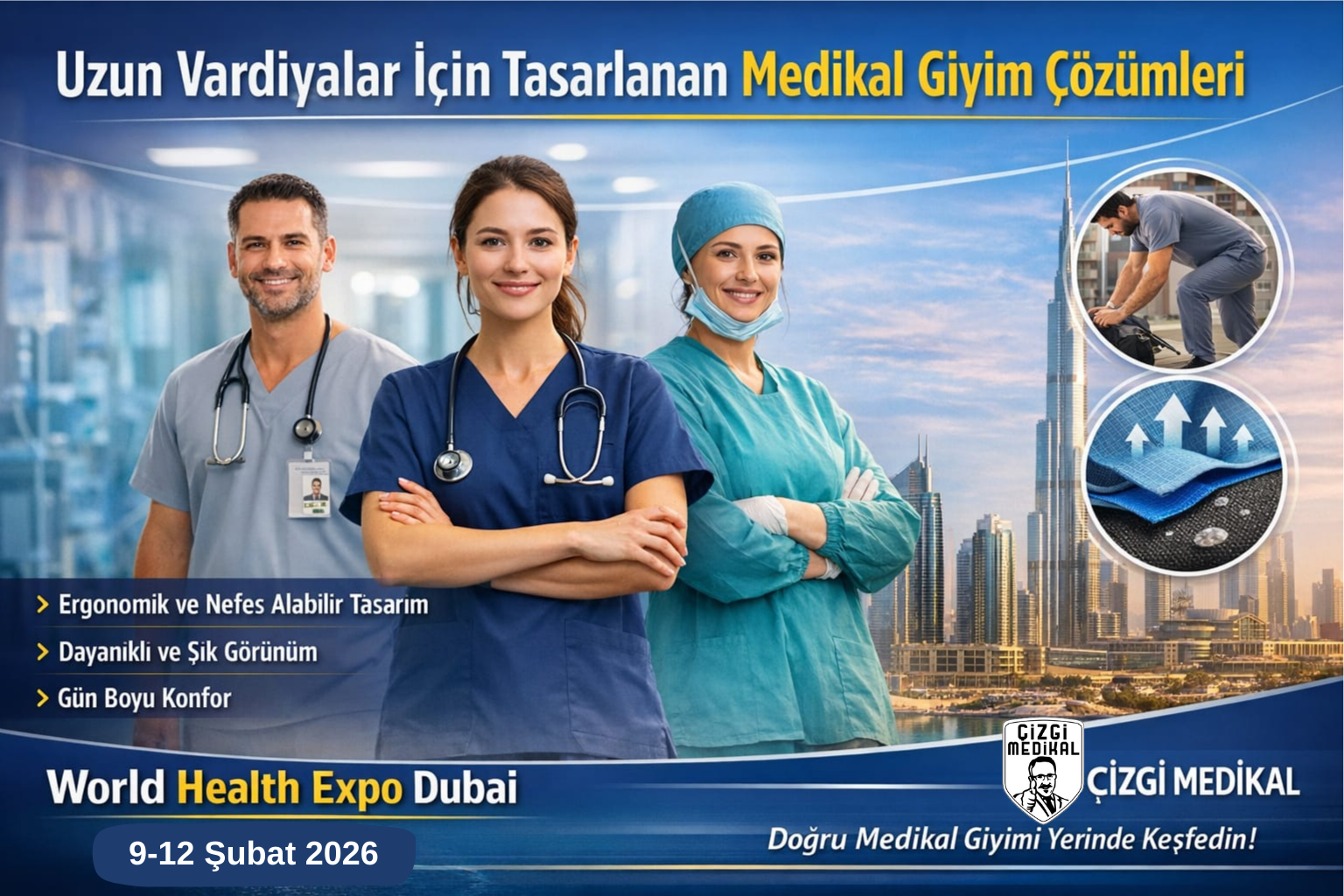 ​Uzun Vardiyalar İçin Tasarlanan Medikal Giyim: Sağlık Profesyonellerinin Gerçek İhtiyaçları