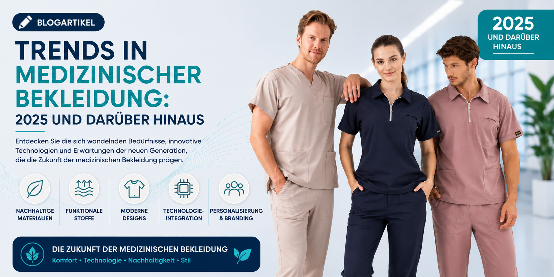 Trends bei medizinischer Berufsbekleidung: 2025 und darüber hinaus