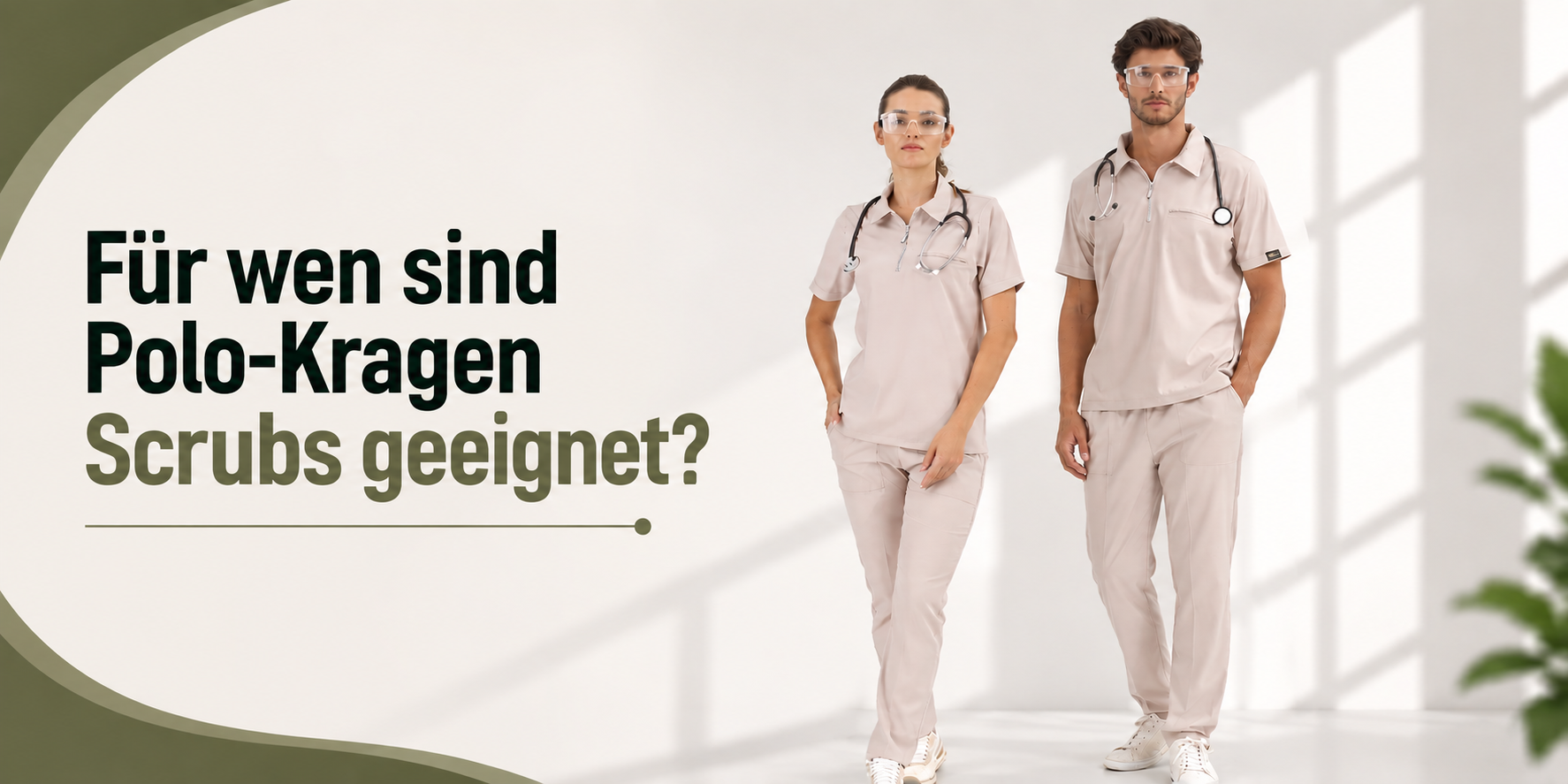 Für wen sind Scrubs mit Polokragen geeignet?