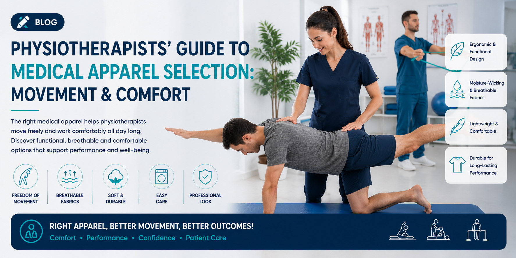 How Should Physiotherapists Choose Medical Clothing? A Guide to Mobility and Comfort