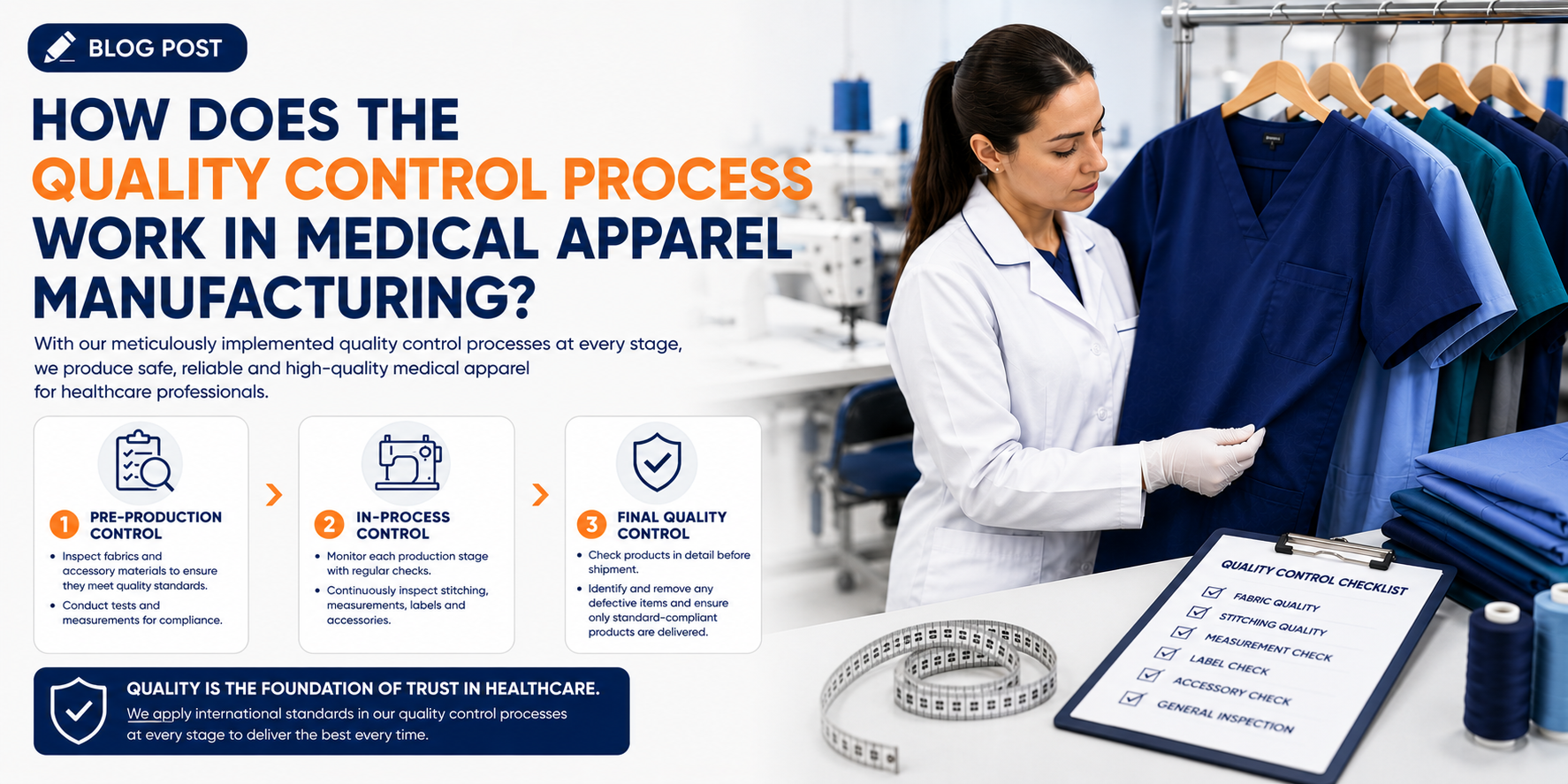 How Does the Quality Control Process Work in Medical Apparel Manufacturing?