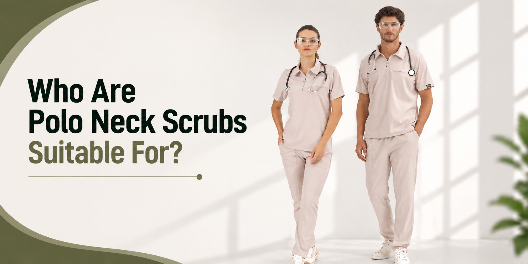 Who are Polo Collar Scrubs suitable for?