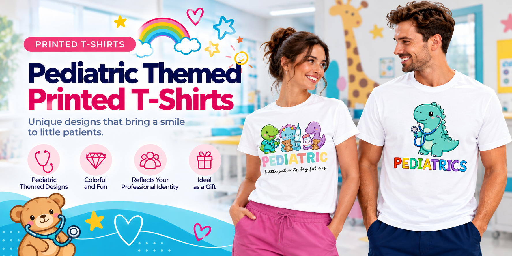 Pediatrics-Themed Printed T-Shirts