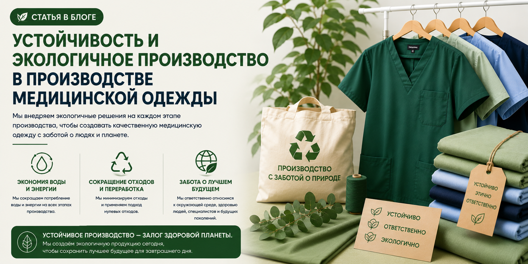 Устойчивое развитие и экологически ответственное производство медицинской одежды