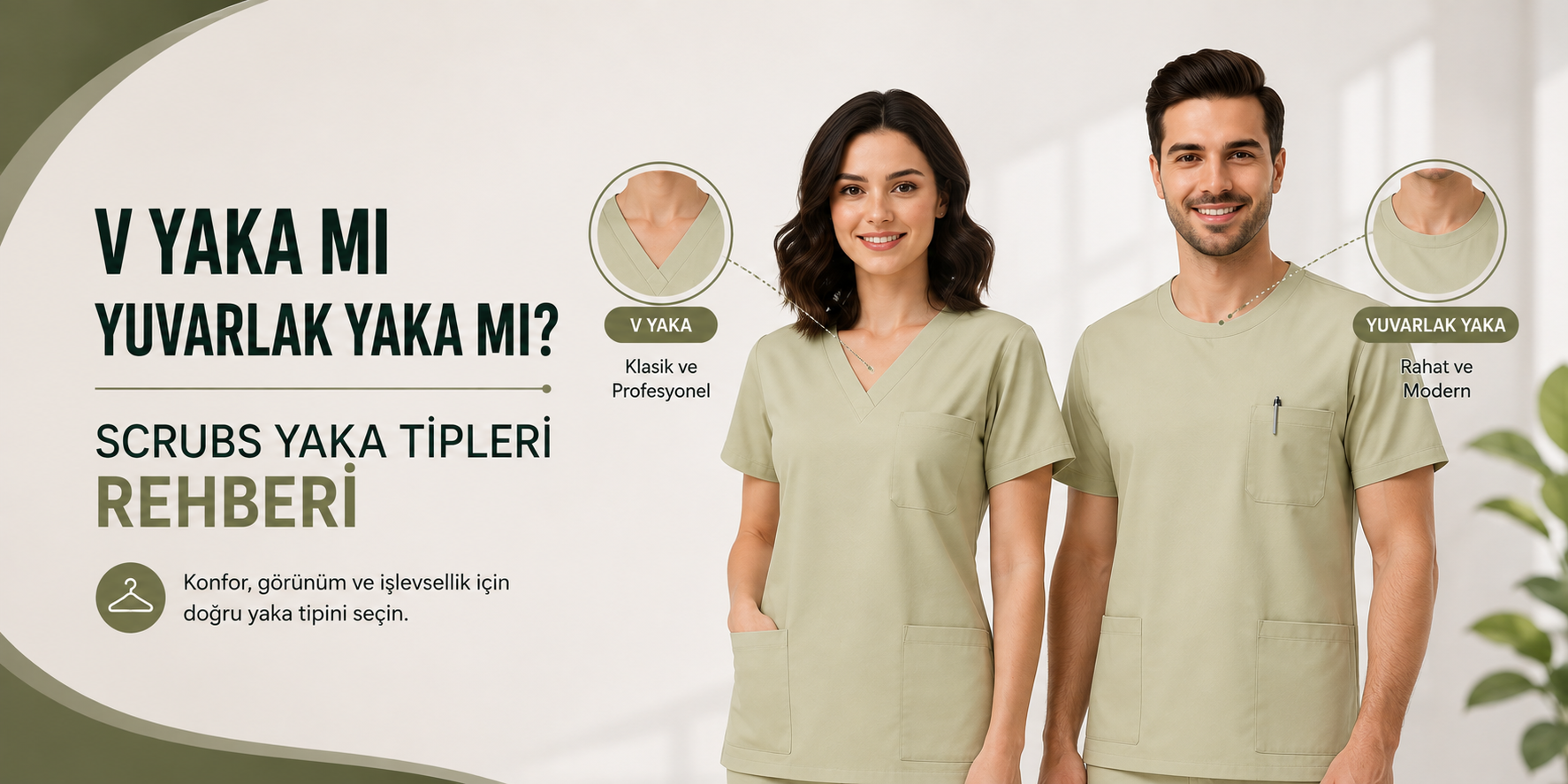V Yaka mı Yuvarlak Yaka mı? Scrubs Yaka Tipleri Rehberi