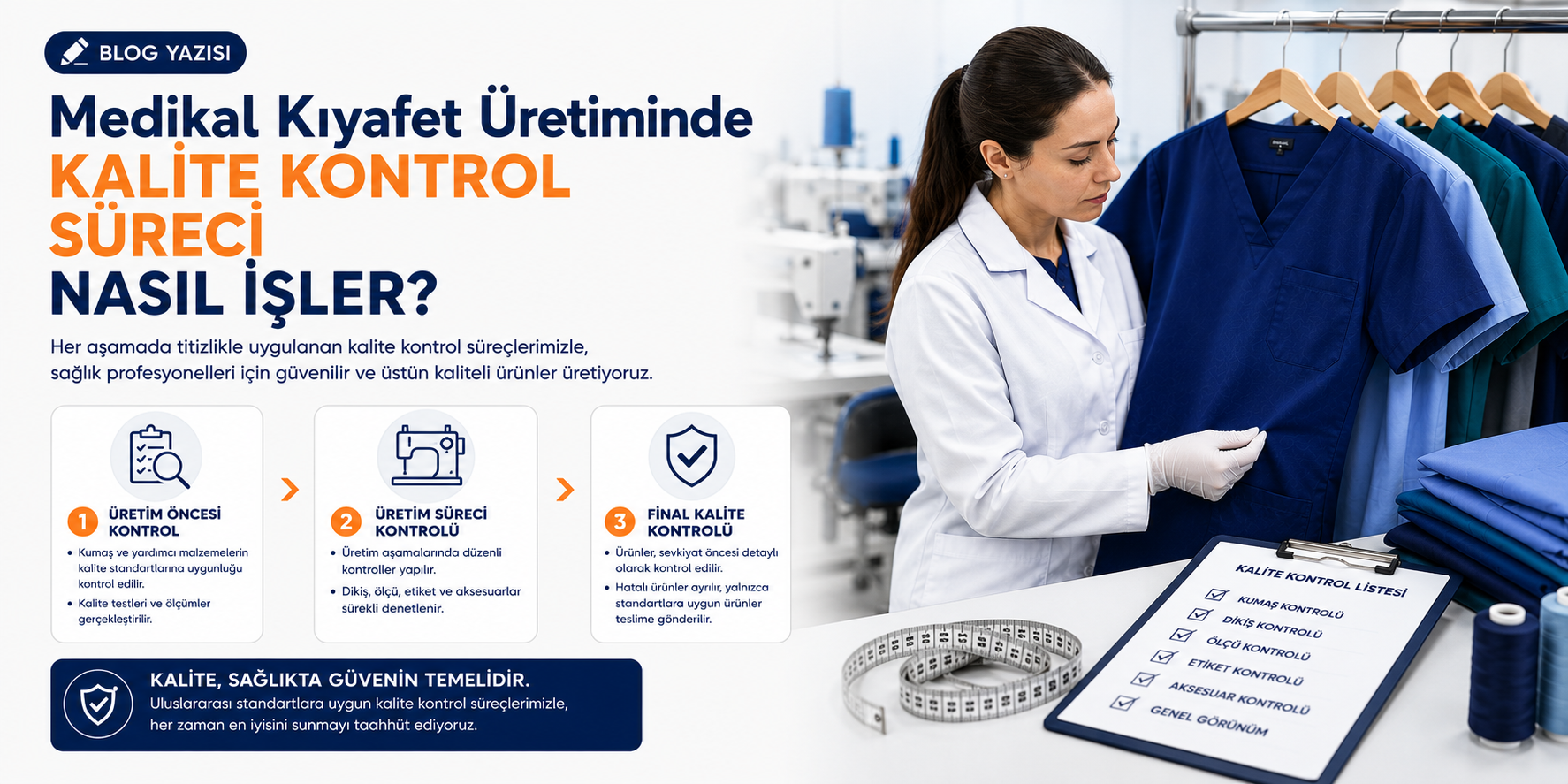 Medikal Kıyafet Üretiminde Kalite Kontrol Süreci Nasıl İşler?