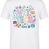 Vet Tech Printed Short Sleeve White T-Shirt (100% Cotton Jersey Fabric)