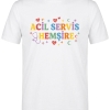 Emergency Service Nurse Printed Short Sleeve White T-Shirt (100% Cotton Jersey Fabric)