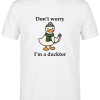 Ducktor Baskılı Kısa Kol Beyaz Tişört (%100 Pamuk Penye Kumaş)