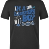 Laboratory Boy Baskılı Kısa Kol Siyah Tişört (%100 Pamuk Penye Kumaş)