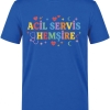 Notaufnahme-Krankenschwester Bedrucktes Kurzarm T-Shirt in Saxe-Blau (100% Baumwoll-Jersey)