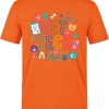 Vet Tech Bedrucktes Kurzarm T-Shirt in Orange (100% Baumwoll-Jersey)