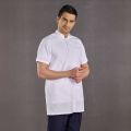 Men's Judge Collar Short Sleeve Short Apron (Alpaca Fabric)