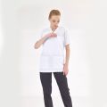 White Silva Lux Lycra Single Top