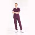 Plum Jogger Lux Lycra Greys Suit