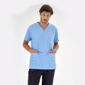 Light Blue Silva Lux Lycra Single Top