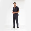 Navy Blue Polo Lux Lycra Suit