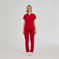 Red Dr Greys Tericoton Suit (Thin Fabric)
