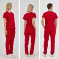 Red Dr Greys Tericoton Suit (Thin Fabric)