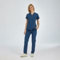 Petrol Blue Dr Greys Tericoton Suit (Thin Fabric)