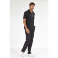Black Polo Lux Lycra Suit