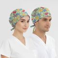 Kelebek Bahçesi Desenli Bone (Cotton Likra Kumaş)