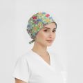 Kelebek Bahçesi Desenli Bone (Cotton Likra Kumaş)