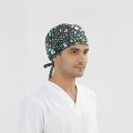 Medical World Patterned Cap (Cotton Lycra Fabric)