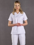 White Dr. Greys Doctor Nurse Pants (Single Bottom) Alpaca Fabric
