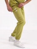 Pistaziengrün Jogger Medizinischer Scrubs Set für Ärzte und Pflege Luxus Lycra-Stoff