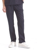 Lacivert Dr. Greys Doktor Hemşire Pantolonu (Tek Alt) Lüks Likralı Kumaş
