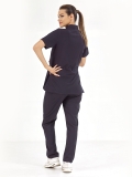 Navy Blue Maternity Doctor Nurse Medical Scrubs Set Luxury Lycra Fabric