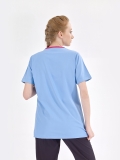 Light Blue Silva Lux Lycra Single Top