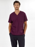 Бордовый медицинский верх Greys из люксового лайкра