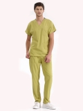 Pistachio Green Dr. Greys Doctor Nurse Medical Scrubs Set Luxury Lycra Fabric