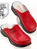 Red Women's Doctor Nurse Medical Classic Perforated Clogs