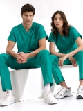 Surgical Green Dr. Greys Doctor Nurse Medical Scrubs Set Luxury Lycra Fabric