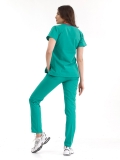 Ameliyathane Yeşili Dr. Greys Doktor Hemşire Medikal Scrubs Takım Lüks Likralı Kumaş