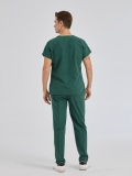 Hunter Green Dr. Greys Doctor Nurse Medical Scrubs Set Poly‑cotton blend fabric