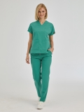 Ameliyathane Yeşili Dr. Greys Doktor Hemşire Medikal Scrubs Takım Terikoton Kumaş