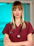 Бордовый Dr. Greys Медицинский Костюм (Хирургический) для Врачей и Медсестер смесь полиэстера и хлопка