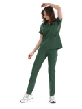 Hunter Green Dr. Greys Doctor Nurse Medical Scrubs Set Luxury Lycra Fabric