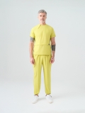 Neon Green Zero Doctor Nurse Medical Scrubs Set Best Lycra Fabric