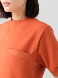 Ziegelrot Star Medizinischer Scrubs Set für Ärzte und Pflege Bester Lycra-Stoff