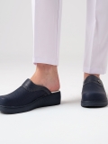 Marineblau Damen Doktor Hebamie Medikal Plus Prestige Gemusterte Medizinische Clogs