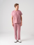 Dusty Rose Dr. Greys Doctor Nurse Medical Scrubs Set Best Lycra Fabric