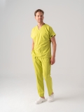 Neon Green Dr. Greys Doctor Nurse Medical Scrubs Set Best Lycra Fabric