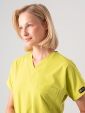 Neon Green Dr. Greys Doctor Nurse Medical Scrubs Set Best Lycra Fabric